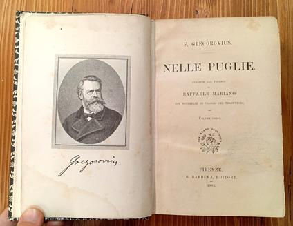 Nelle Puglie - Ferdinand Gregorovius - copertina