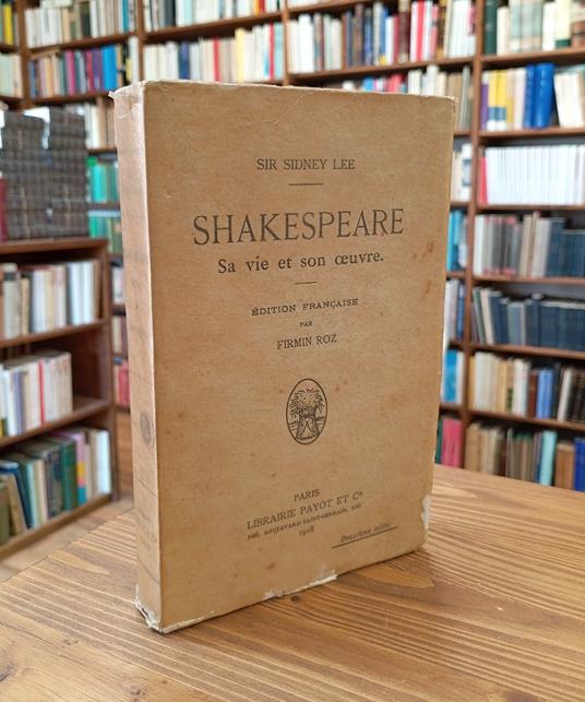 Shakespeare : sa vie et son oeuvre - copertina