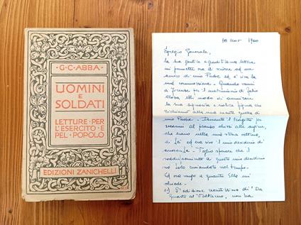 Uomini e soldati. Letture per l'esercito e pel popolo - Giuseppe Cesare Abba - copertina