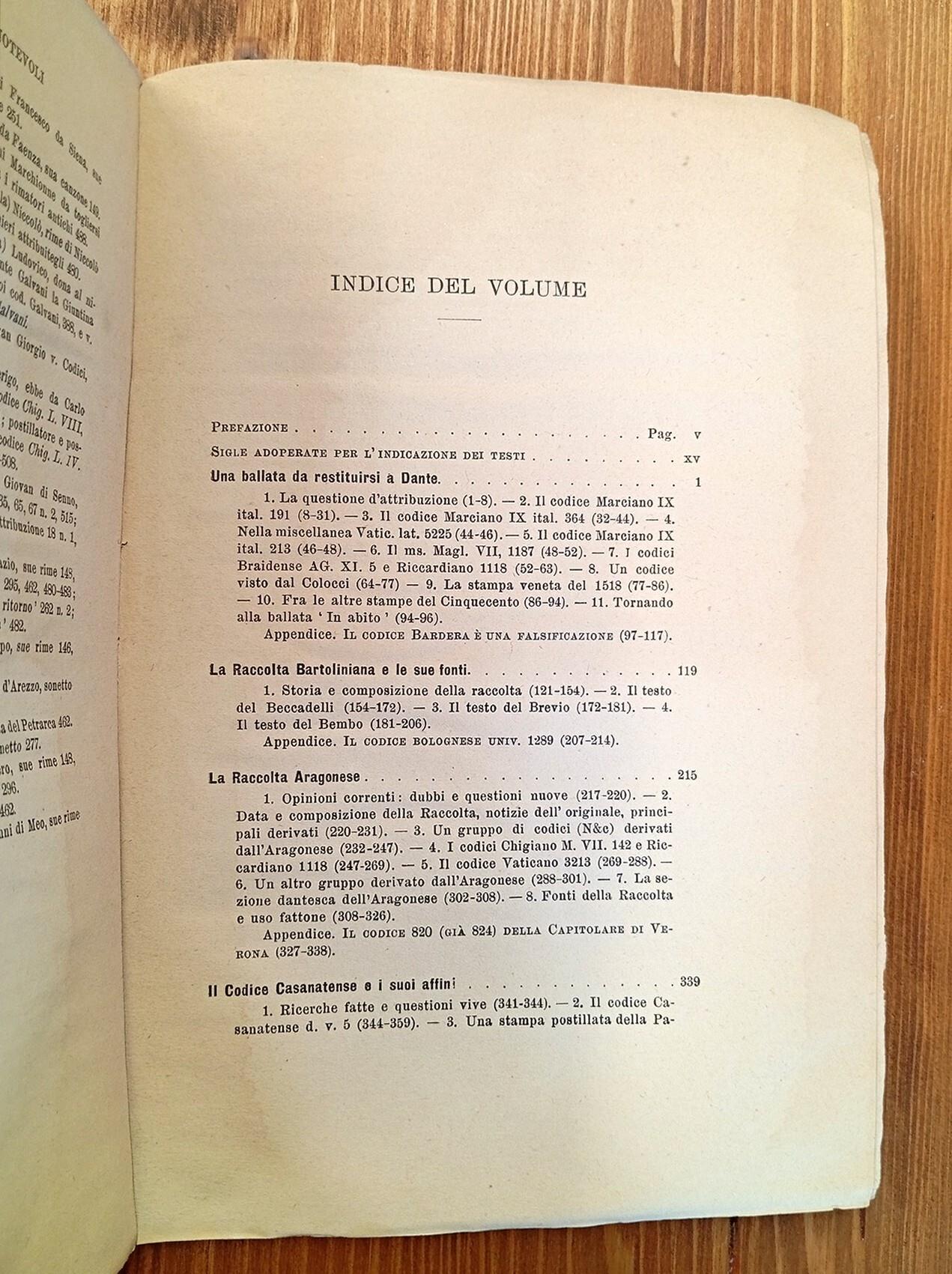 Studi sul Canzoniere di Dante. Con nuove indagini sulle raccolte manoscritte e a stampa di antiche rime italiane