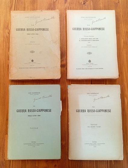 La guerra russo-giapponese. Vol. I e II + tavole (opera completa) - Luigi Giannitrapani - copertina