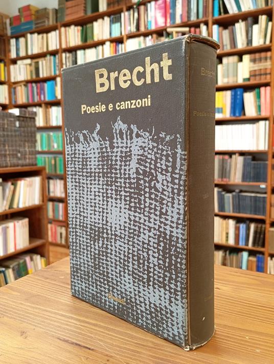 Poesie e canzoni - Bertolt Brecht - copertina