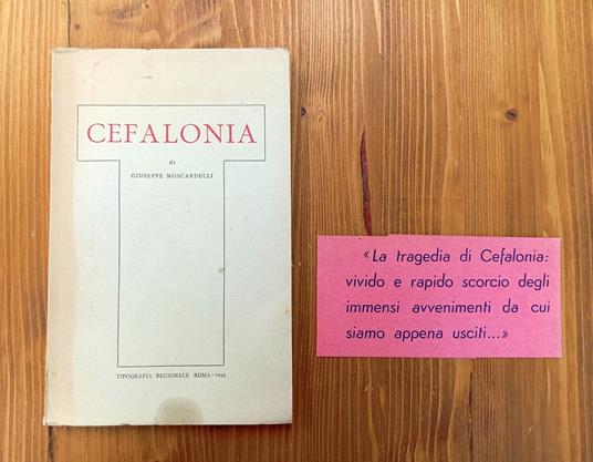 Cefalonia - Giuseppe Moscardelli - copertina