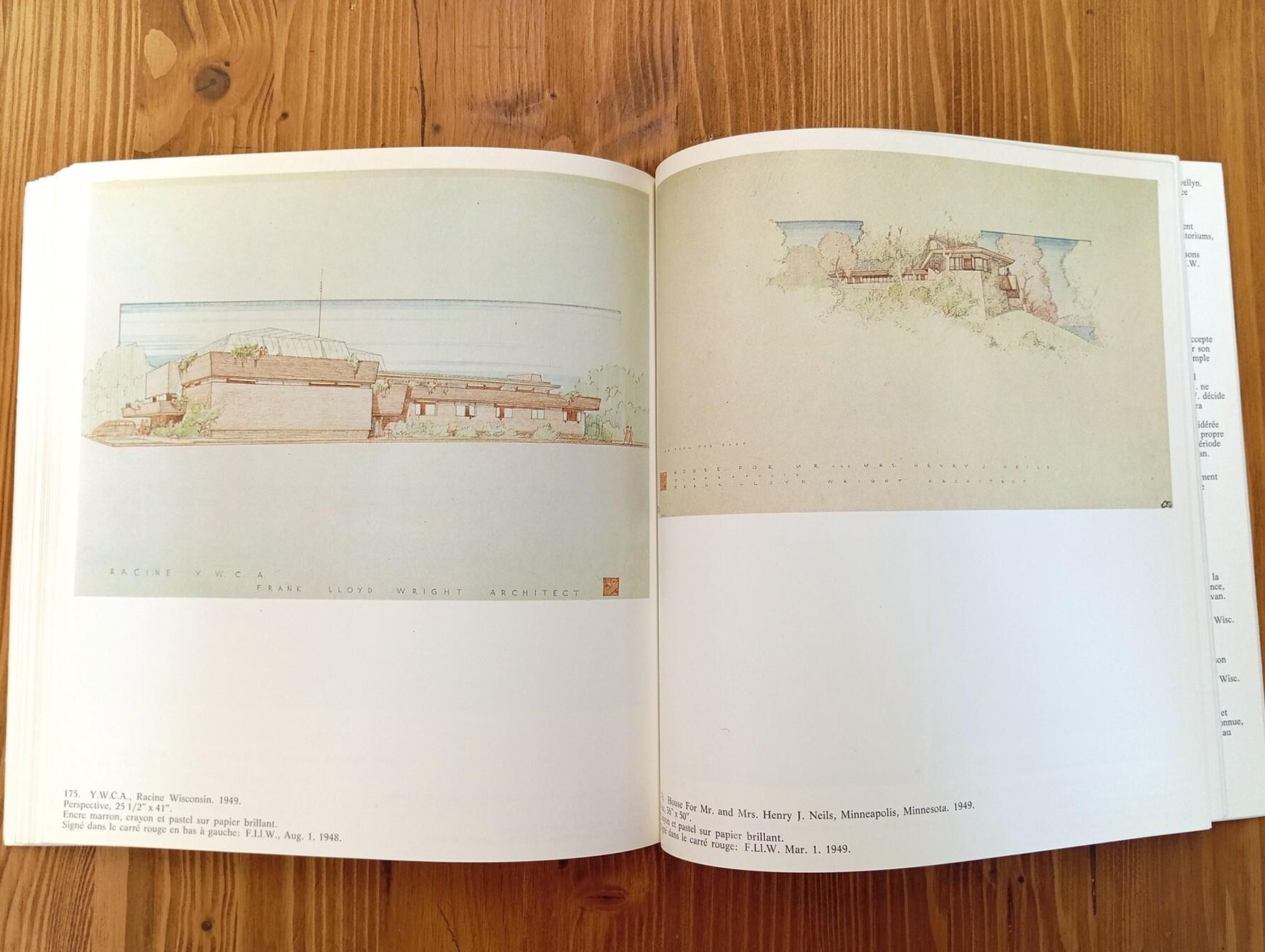 Frank Lloyd Wright. Dessins 1887 - 1959. Paris, Ecole Speciale d'Architecture, 8 juin / 9 juillet 1977