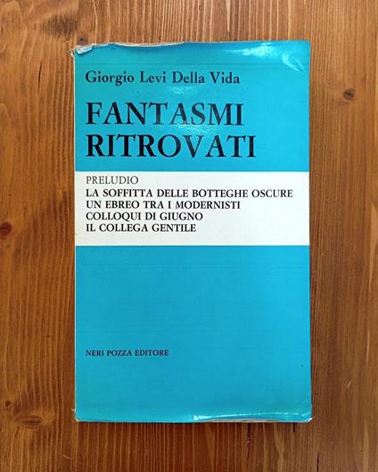 Fantasmi ritrovati - Giorgio Levi Della Vida - copertina