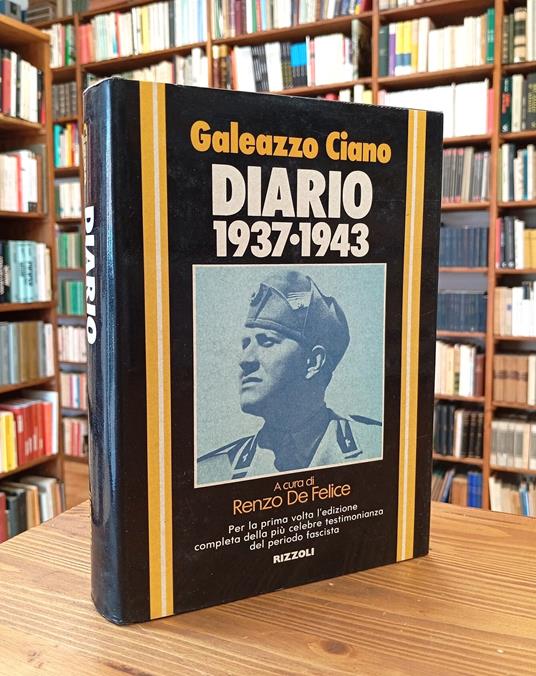 Diario 1937-1943 - Galeazzo Ciano - copertina