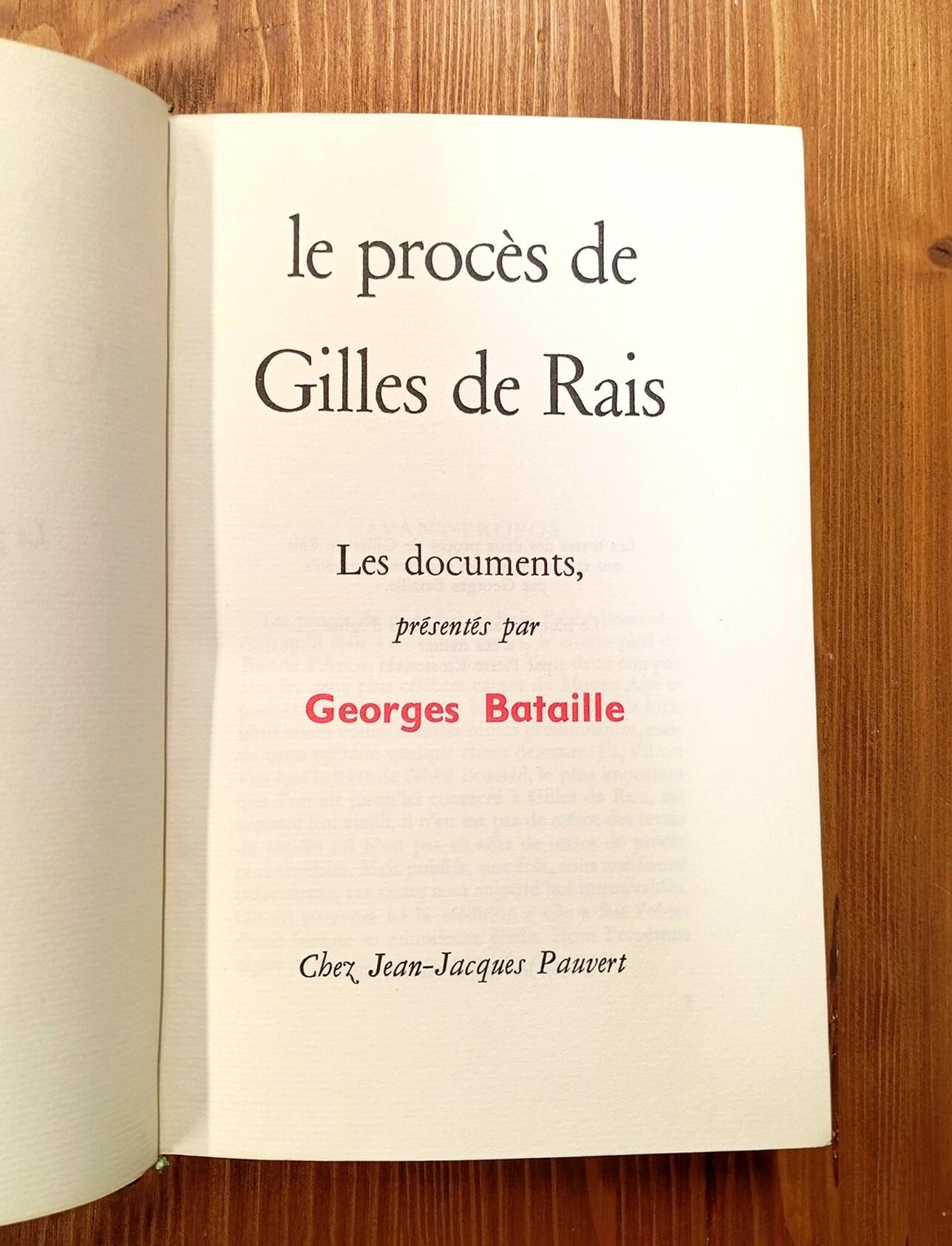 Le procès de Gilles de Rais : les documents