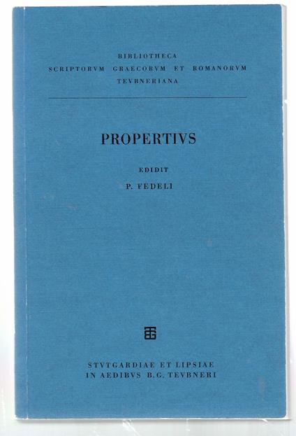 Elegiarum libri IV - copertina