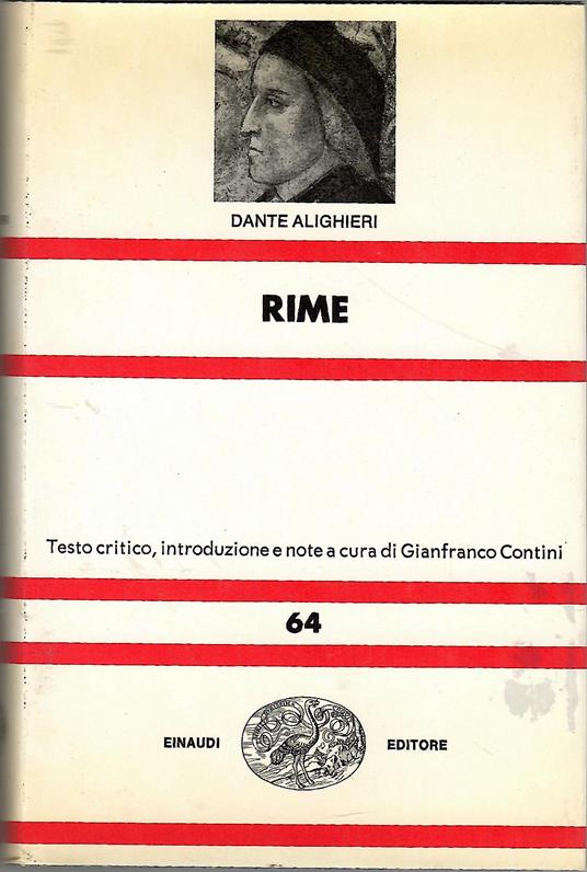 Rime - Dante Alighieri - copertina