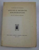 Appunti e ricerche bibliografiche