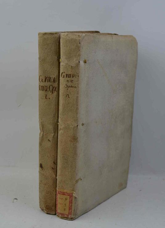 Opera seu Originum Juris Civilis libri tres, quibus accedunt De Romano Imperio liber singularis, ejusque Oartiones, et Opuscola latina. Recensuit, et adnotationibus auxit Gottfridus Mascovius.. - copertina