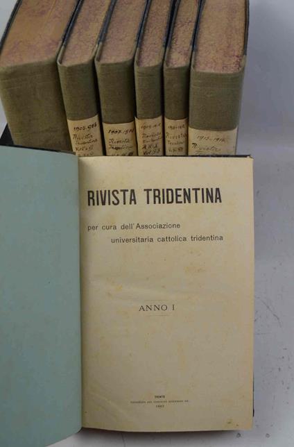 Rivista Tridentina per cura dell'Associazione universitaria cattolica trentina - copertina