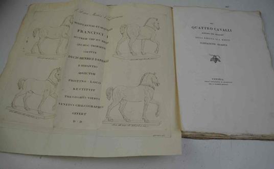 Dei quattro cavalli riposti sul pronao della Basilica di S. Marco. Narrazione storica - copertina