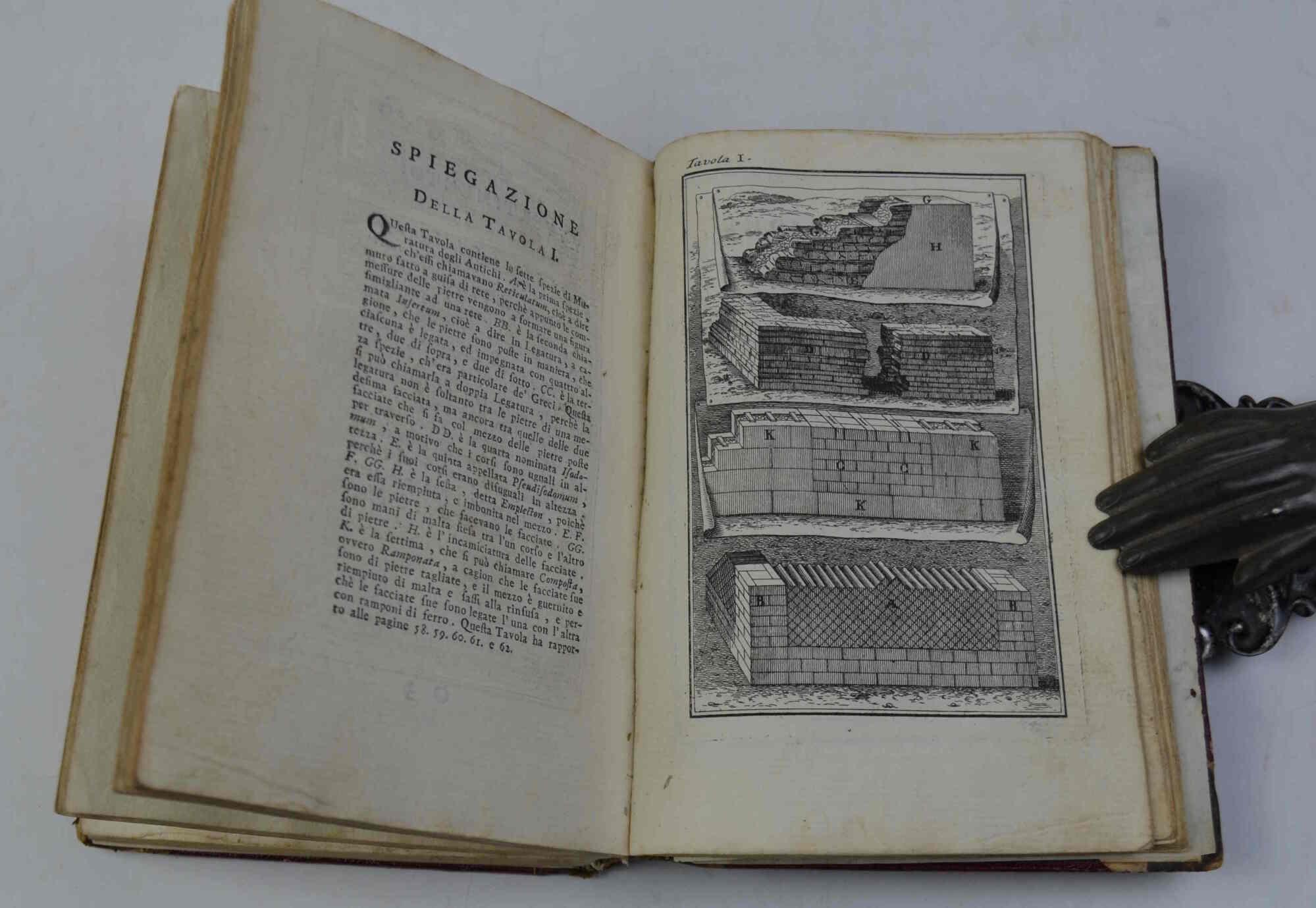L' architettura generale di Vitruvio ridotta in compendio dal sig. Perrault… Tradotta dal Francese, ed incontrata in questa Edizione col Testo dell'Autore, e col Commento di Monsig. Barbaro: alla quale in oltre si è aggiunto la Tavola e le Regole del