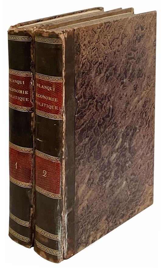 Histoire de l'economie politique en Europe, depuis les anciens jusqu'à nos jours, suivie d'une bibliographie raisonnée des principaux ouvrages d'economie politique par Adolphe Blanqui (Ainé), Professeur d'economie industrielle au Conservatoire des A - Adolphe Blanqui - copertina
