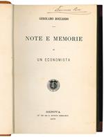 Note e memorie di un economista