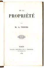 De la propriété par M. A.Thiers