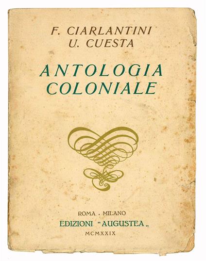 Antologia coloniale - Franco Ciarlantini - copertina