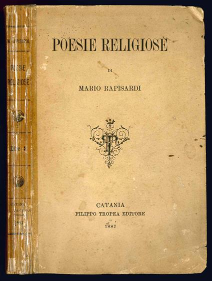 Poesie religiose - Mario Rapisardi - copertina
