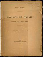 Figurine de bronze coiffée d'un casque cornu. (Extrait de la Gazette archéologique de 1887)