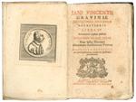 Institutionum juris civilis receptioris libri IIV Praemittitur ejusdem Auctoris specimen prisci juris Tum ipsius Gravinae Aliorumque clarissimorum Virorum Nonnulla opuscula Ad Jurisprudentiam praesertim spectantia subnectuntur