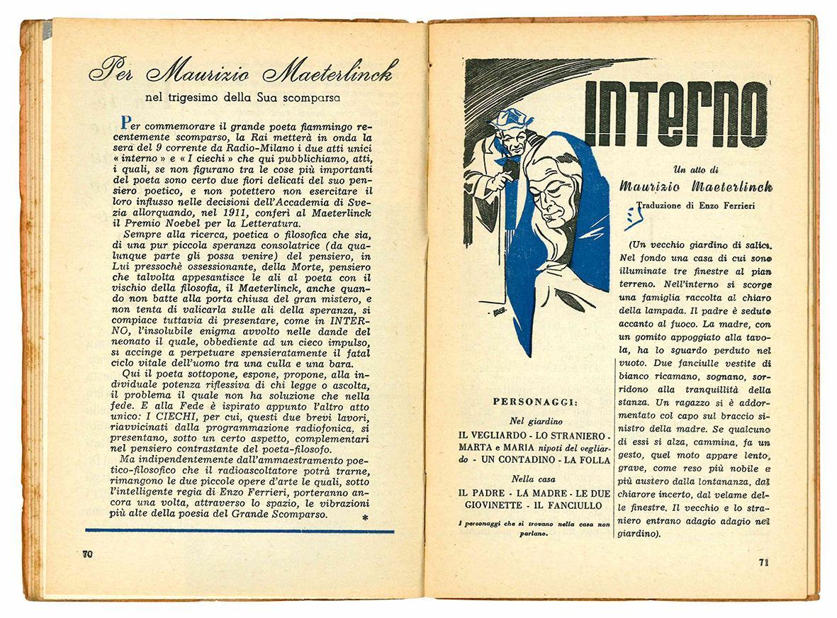 Lotto di otto numeri del periodico "Repertorio. Rassegna quindicinale di radiocommedie". Anno I numeri 3-7 e 11-13