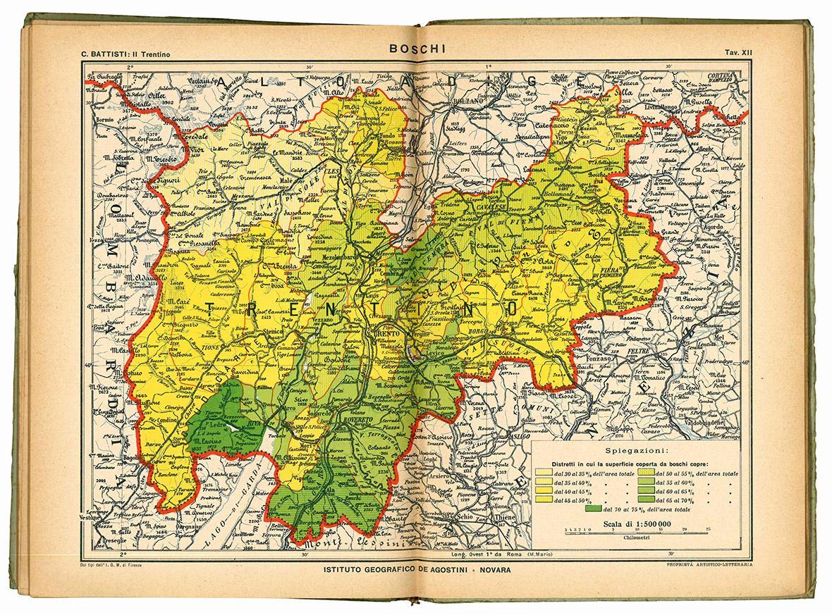 Il Trentino. Cenni geografici, storici, economici. Con un'appendice su l'Alto Adige. XVIII illustrazioni nel testo. XIX carte geografiche a colori fuori testo