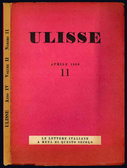 Ulisse. Anno IV. Vol. II. Fascicolo XI. Aprile 1950 - copertina