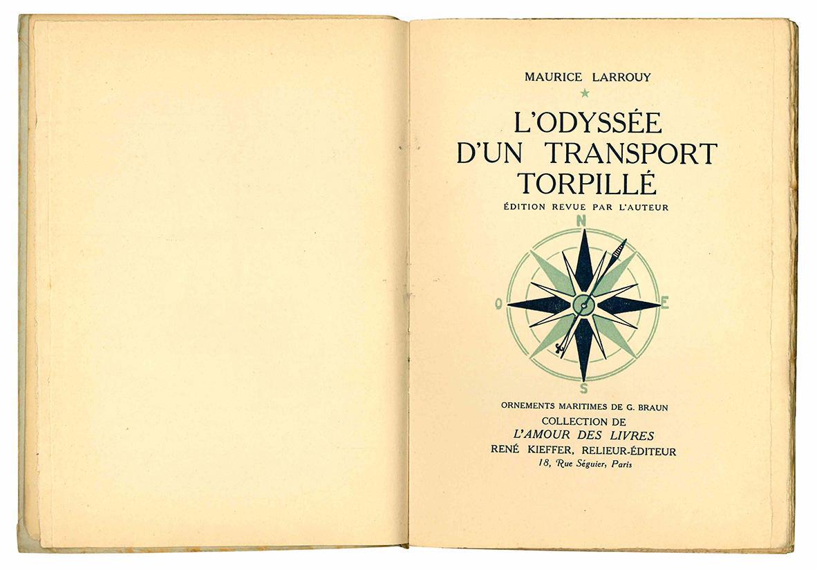 L' odyssée d'un transport torpillé. Edition revue par l'auteur