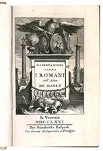 Osservazioni sopra i Romani (tomo I e II). (legati con:) Osservazioni sopra i Greci