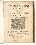 Osservazioni nel viaggio di D. Francesco Belli