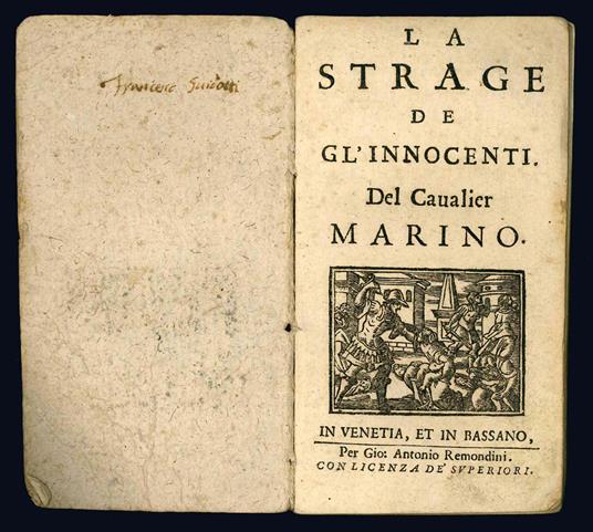 La strage de gl'innocenti del cavalier Marino - Giambattista Marino - copertina