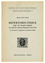 Repertorio-Indice degli Atti Notarili stipulati da Lodovico Antonio Muratori (1698-1750) con Premessa ed Appendici di Tommaso Sorbelli