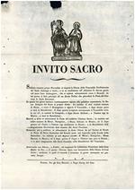 Invito ai fedeli per la festa di S. Carlo con esposizione delle sue reliquie