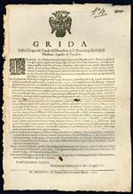 Grida Sopra l'Acque del Canale del Monastero di S. Pietro di questa Città di Modona, e quello di Vaciglio