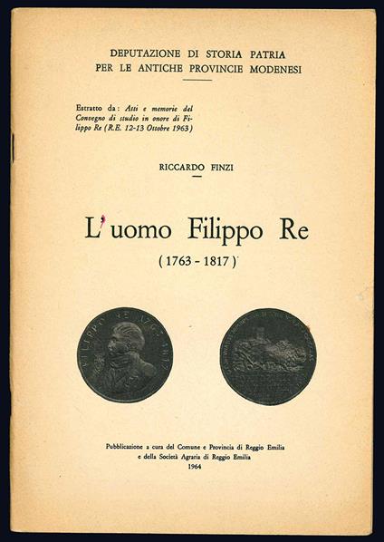 L' uomo Filippo Re (1763-1817) - Riccardo Finzi - copertina