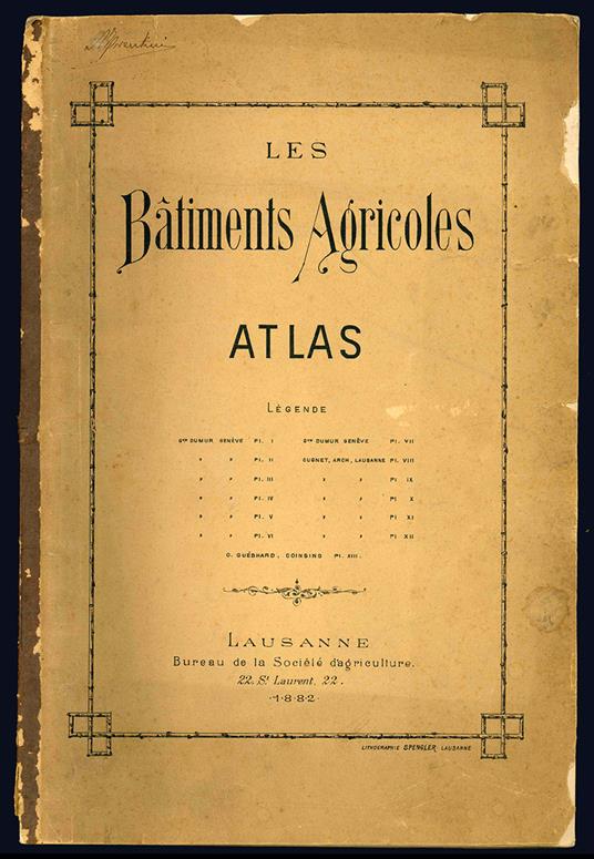 Les bâtiments agricoles. Atlas - G. Dumur - copertina