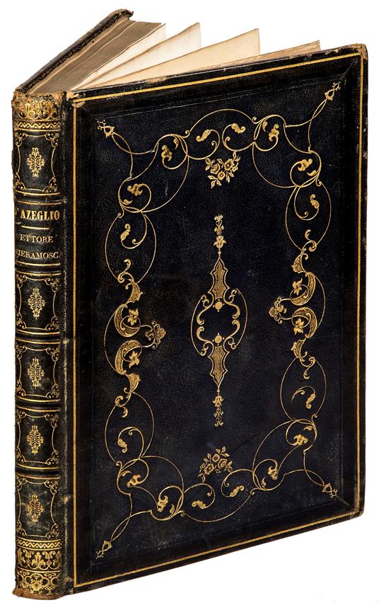 Ettore Fieramosca, o La disfida di Barletta di Massimo d'Azeglio. Edizione ornata di 200 disegni originali di I. de Moraine intercalati nel testo - Massimo D' Azeglio - copertina