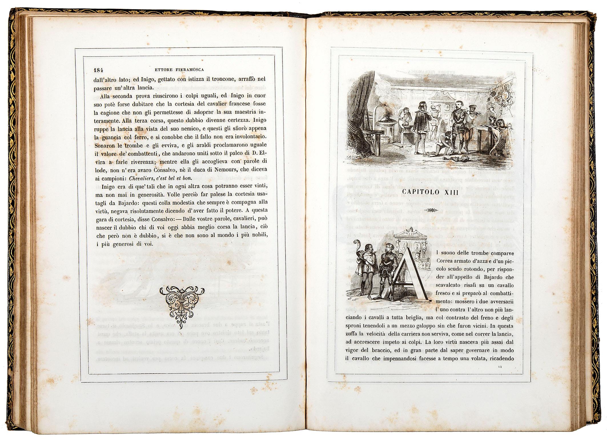 Ettore Fieramosca, o La disfida di Barletta di Massimo d'Azeglio. Edizione ornata di 200 disegni originali di I. de Moraine intercalati nel testo