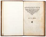Apparato et feste nelle noze dello illustrissimo Signor Duca di Firenze, et della Duchessa sua Consorte, con le sue stanze, madriali, comedia, et intermedij, in quelle recitati
