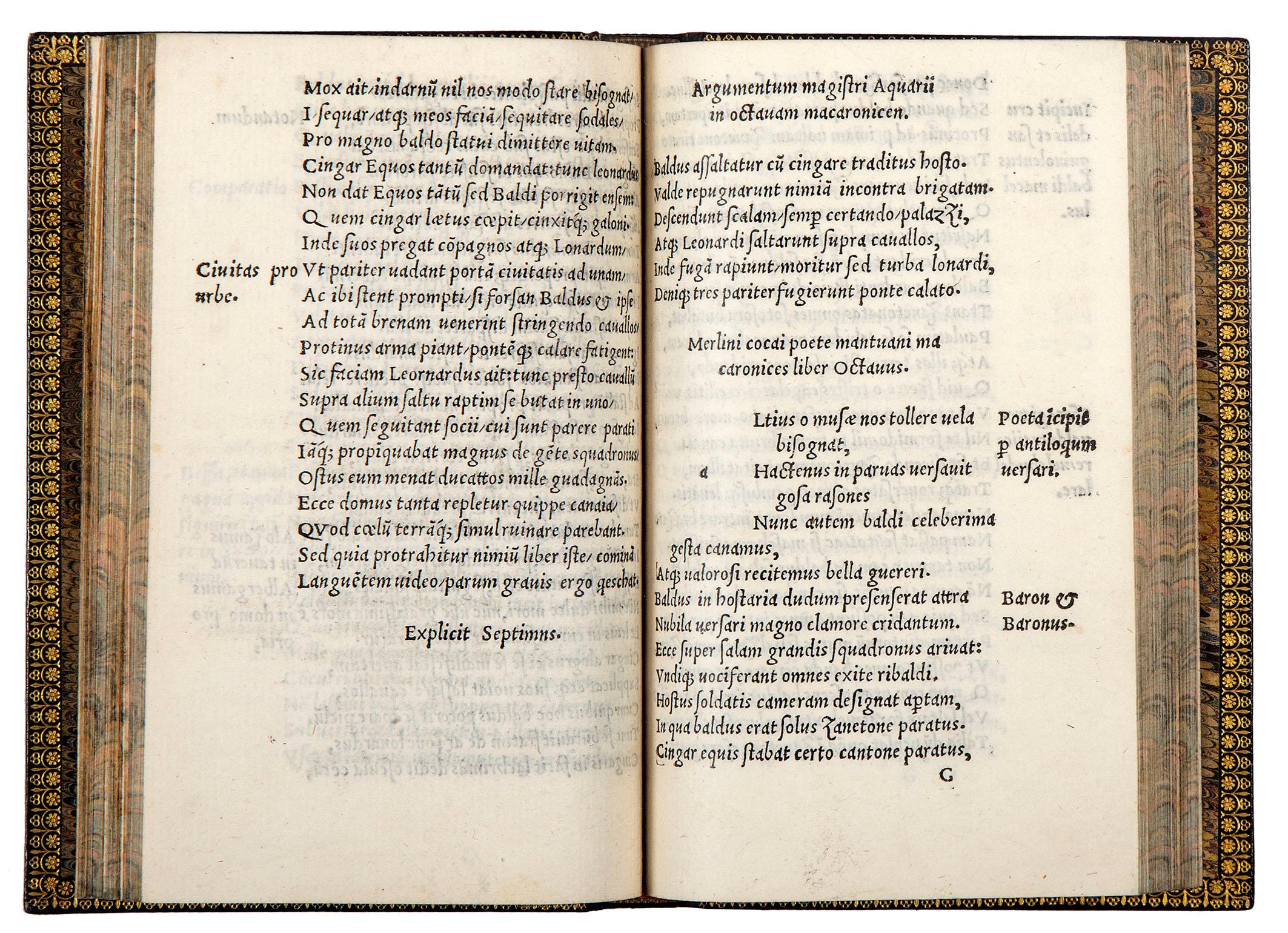 Merlini Cocai poetae mantuani liber Macaronices libri XVII. Non ante impressi