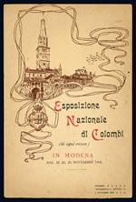 Esposizione Nazionale di Colombi (di ogni razza). In Modena dal 16 al 23 novembre 1902