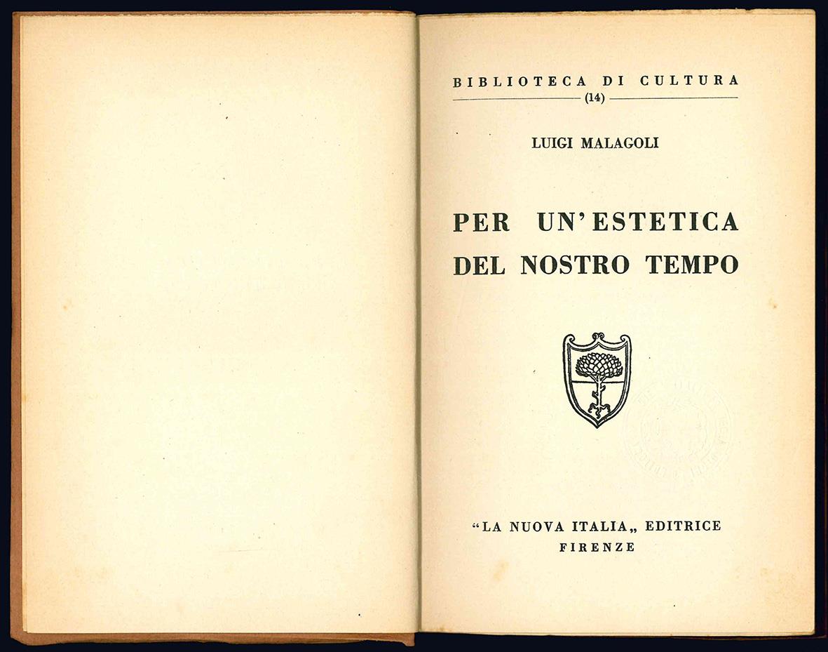 Per un'estetica del nostro tempo