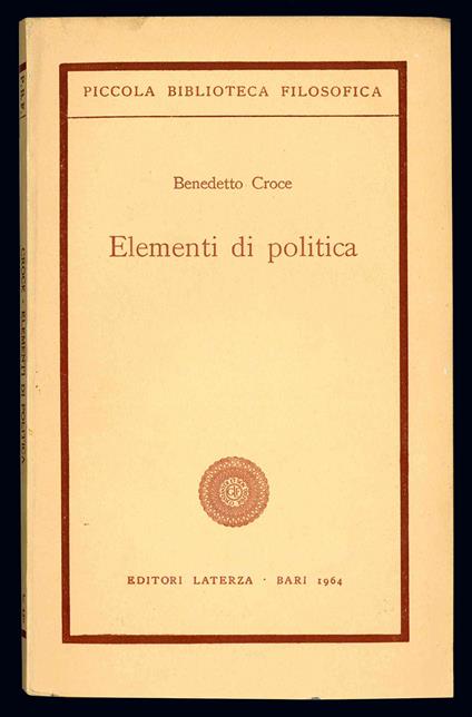Elementi di politica - Benedetto Croce - copertina
