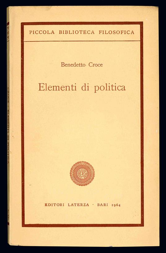 Elementi di politica - Benedetto Croce - copertina