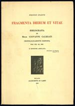 Fronde sparte. Fragmenta dierum et vitae. Bibliografia di Msgr. Giovanni Galbiati cronologicamente disposta dal 1911 al 1961. II Edizione ampliata