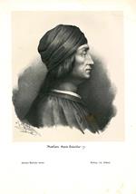 Boiardo Matteo Maria. Ritratto in litografia