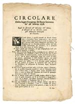 Circolare della Sagra Congreg. del Buon Governo de' 28. Marzo 1778. Regole da osservarsi nell'Esecuzione dell'Editto, ed Istruzione de' 15. Dicembre 1777 sull'Allibrazione Universale del Terratico
