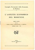 L' aspetto economico del Modenese. Brevi note per la terza fiera campionari di Tripoli aprile 1929-VII