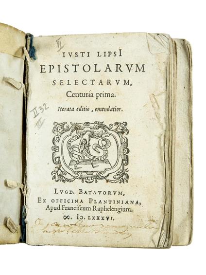Epistolarum selectarum, Centuria prima. Iterata editio, emendatior - Justus Lipsius - copertina